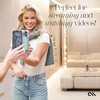 image:imageCaseMate Adhesive Suction Cup Phone Mount  Sticky Phone Grip with Strong 3M Adhesive  AntiSlip Phone Holder  Content Creator Essentials  Compatible with iPhone Android Phones amp Cases  FuchsiaMint Green
