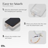 image:imageCaseMate Beaded Phone Charm  Detachable Anti Theft Strap  HandsFree iPhone Wrist Strap for Women  Phone Chain Wristlet  Fits Galaxy Pixel and More  Crystal Pearl GoldBoho Crystal