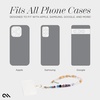 image:imageCaseMate Beaded Phone Charm  Detachable Anti Theft Strap  HandsFree iPhone Wrist Strap for Women  Phone Chain Wristlet  Fits Galaxy Pixel and More  Crystal Pearl GoldBoho Crystal