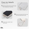 image:imageCaseMate Beaded Phone Charm  Detachable Anti Theft Strap  HandsFree iPhone Wrist Strap for Women  Phone Chain Wristlet  Fits Galaxy Pixel and More  Crystal Pearl GoldWhite Marble