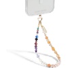 image:imageCaseMate Beaded Phone Charm  Detachable Anti Theft Strap  HandsFree iPhone Wrist Strap for Women  Phone Chain Wristlet  Fits Galaxy Pixel and More  Crystal Pearl GoldBoho Crystal