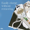 image:imageCaseMate Beaded Phone Charm  Detachable Anti Theft Strap  HandsFree iPhone Wrist Strap for Women  Phone Chain Wristlet  Fits Galaxy Pixel and More  Crystal Pearl GoldWhite Marble