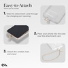 image:imageCaseMate Beaded Phone Charm  Detachable Anti Theft Strap  HandsFree iPhone Wrist Strap for Women  Phone Chain Wristlet  Fits Galaxy Pixel and More  Crystal Pearl GoldDainty Gold Chain