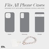 image:imageCaseMate Beaded Phone Charm  Detachable Anti Theft Strap  HandsFree iPhone Wrist Strap for Women  Phone Chain Wristlet  Fits Galaxy Pixel and More  Crystal Pearl GoldWhite Marble