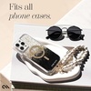 image:imageCaseMate Beaded Phone Charm  Detachable Anti Theft Strap  HandsFree iPhone Wrist Strap for Women  Phone Chain Wristlet  Fits Galaxy Pixel and More  Crystal Pearl GoldWhite Marble