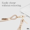 image:imageCaseMate Crossbody Phone Lanyard Works with All Phones HandsFree Strap  Leather Cell Phone Charm  Neck Chain Holder for iPhone 17 Pro Max 16 Pro Max 151413S26 Ultra  Gold Chain Tan LeatherBeige Rope
