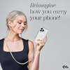 image:imageCaseMate Crossbody Phone Lanyard Works with All Phones HandsFree Strap  Leather Cell Phone Charm  Neck Chain Holder for iPhone 17 Pro Max 16 Pro Max 151413S26 Ultra  Gold Chain Tan LeatherGold Chain Tan Leather