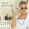 image:imageCaseMate Crossbody Phone Lanyard Works with All Phones HandsFree Strap  Leather Cell Phone Charm  Neck Chain Holder for iPhone 17 Pro Max 16 Pro Max 151413S26 Ultra  Gold Chain Tan LeatherGold Chain Black Leather