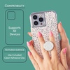 image:imageCaseMate Minis  Cell Phone StandGrip  Suction Cup Cell Phone Holder Removable for Wireless Charging for iPhones Android Smartphones Kindles amp More  Twinkle StardustTwinkle Diamond