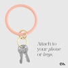 image:imageCaseMate Phone Charm Bangle Bracelet  Detachable Wristlet Keychain for Women  HandsFree iPhone Wrist Strap with Tether Tab  Key Ring Bracelet for Galaxy Pixel and Phone Cases  StardustPeach