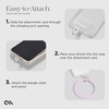 image:imageCaseMate Phone Charm Bangle Bracelet  Detachable Wristlet Keychain for Women  HandsFree iPhone Wrist Strap with Tether Tab  Key Ring Bracelet for Galaxy Pixel and Phone Cases  StardustStardust