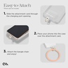 image:imageCaseMate Phone Charm Bangle Bracelet  Detachable Wristlet Keychain for Women  HandsFree iPhone Wrist Strap with Tether Tab  Key Ring Bracelet for Galaxy Pixel and Phone Cases  StardustPeach