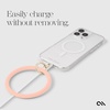 image:imageCaseMate Phone Charm Bangle Bracelet  Detachable Wristlet Keychain for Women  HandsFree iPhone Wrist Strap with Tether Tab  Key Ring Bracelet for Galaxy Pixel and Phone Cases  StardustPeach