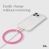 image:imageCaseMate Phone Charm Bangle Bracelet  Detachable Wristlet Keychain for Women  HandsFree iPhone Wrist Strap with Tether Tab  Key Ring Bracelet for Galaxy Pixel and Phone Cases  StardustFuchsia
