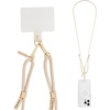 image:imageCaseMate Crossbody Phone Lanyard Works with All Phones HandsFree Strap  Leather Cell Phone Charm  Neck Chain Holder for iPhone 17 Pro Max 16 Pro Max 151413S26 Ultra  Gold Chain Tan LeatherBeige Rope