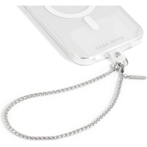 image:imageCaseMate Beaded Phone Charm  Detachable Anti Theft Strap  HandsFree iPhone Wrist Strap for Women  Phone Chain Wristlet  Fits Galaxy Pixel and More  Crystal Pearl GoldDainty Silver Chain