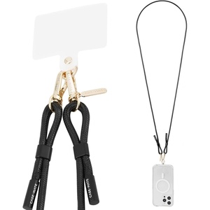 image:imageCaseMate Crossbody Phone Lanyard Works with All Phones HandsFree Strap  Leather Cell Phone Charm  Neck Chain Holder for iPhone 17 Pro Max 16 Pro Max 151413S26 Ultra  Gold Chain Tan LeatherBlack
