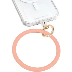 image:imageCaseMate Phone Charm Bangle Bracelet  Detachable Wristlet Keychain for Women  HandsFree iPhone Wrist Strap with Tether Tab  Key Ring Bracelet for Galaxy Pixel and Phone Cases  StardustPeach