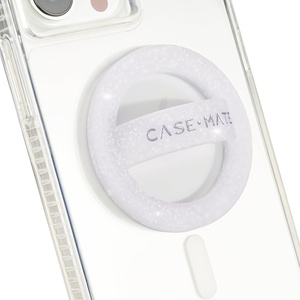 image:imageCaseMate Soap Bubble MagneticMagSafe Phone Grip  Detachable Loop Grip  Phone Holder for Hand  Soft Collapsible Magnetic Finger Loop Holder for iPhone 17 Pro Max16 Pro1514Pixel 10  IridescentWhite Sparkle