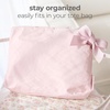 image:imageCaseMate Essential Crinkle Bow Makeup Bag  Ballet Pink  Waterproof Zipper Pouch  Daily Use Travel Pouch for Toiletries and Beach Essentials  Small Cosmetic Bag for Secure StorageBallet Pink
