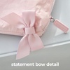 image:imageCaseMate Essential Crinkle Bow Makeup Bag  Ballet Pink  Waterproof Zipper Pouch  Daily Use Travel Pouch for Toiletries and Beach Essentials  Small Cosmetic Bag for Secure StorageBallet Pink