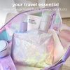 image:imageCaseMate Essential Crinkle Bow Makeup Bag  Ballet Pink  Waterproof Zipper Pouch  Daily Use Travel Pouch for Toiletries and Beach Essentials  Small Cosmetic Bag for Secure StorageIridescent