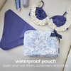 image:imageCaseMate Essential Crinkle Bow Makeup Bag  Something Navy  Waterproof Zipper Pouch  Daily Use Travel Pouch for Toiletries and Beach Essentials  Small Cosmetic Bag for Secure Storage