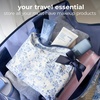 image:imageCaseMate Essential Crinkle Bow Makeup Bag  Something Navy  Waterproof Zipper Pouch  Daily Use Travel Pouch for Toiletries and Beach Essentials  Small Cosmetic Bag for Secure Storage