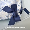 image:imageCaseMate Essential Crinkle Bow Makeup Bag  Something Navy  Waterproof Zipper Pouch  Daily Use Travel Pouch for Toiletries and Beach Essentials  Small Cosmetic Bag for Secure Storage