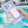 image:imageCaseMate IP68 Waterproof Phone Pouch  Citrus Splash  Touchscreen Floating Waterproof Phone Case with Crossbody Lanyard  Fits All Phones  Beach Cruise Ship Travel EssentialsIridescent w Zip Pocket