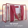 image:imageCaseMate Jelly Tote BagClear Cherry Gingham Eyelet Ruffle