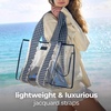 image:imageCaseMate Jelly Tote BagClear Navy Gingham Eyelet Ruffle