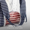 image:imageCaseMate Jelly Tote BagClear Navy Gingham Eyelet Ruffle