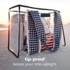 image:imageCaseMate Jelly Tote BagClear Navy Gingham Eyelet Ruffle