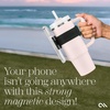 image:imageCaseMate Magnetic Phone Holder Strap for Water Bottle  HandsFree Phone Holder for Stanley Cup  Travel amp Gym Accessory for Yeti Owala HydroFlask Bottles amp Tumblers MagSafe Compatible  Black