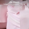 image:imageCaseMate Makeup BagOrganizer  Cosmetic Bag wWaterproof Fabric  Skincare and Toiletry Case for Women  Zipper Make Up Pouch for Travel Essentials amp Hair Accessories Train Case  Ballet Pink Bow