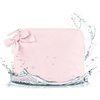 image:imageCaseMate Essential Crinkle Bow Makeup Bag  Ballet Pink  Waterproof Zipper Pouch  Daily Use Travel Pouch for Toiletries and Beach Essentials  Small Cosmetic Bag for Secure StorageBallet Pink