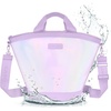 image:imageCaseMate Soap Bubble Large Jelly Cooler Tote wCrossbody Strap Iridescent  12L Waterproof Soft Cooler Bag wZippered Insulation  Keeps Drinks Cold for 24 hrs Travel Tote for Beach amp Weekend Getaways