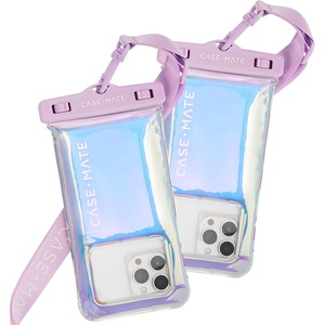image:imageCaseMate IP68 Waterproof Phone Pouch  Citrus Splash  Touchscreen Floating Waterproof Phone Case with Crossbody Lanyard  Fits All Phones  Beach Cruise Ship Travel EssentialsIridescent  2 Pack