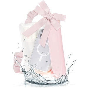 image:imageCaseMate IP68 Waterproof Phone Pouch  Citrus Splash  Touchscreen Floating Waterproof Phone Case with Crossbody Lanyard  Fits All Phones  Beach Cruise Ship Travel EssentialsBallet Pink Clear