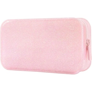 image:imageCaseMate Jelly Makeup Bag  Waterproof Zipper Pouch  Stardust Twinkle  Travel Makeup and Toiletry Bag for Women  Small Cosmetic Makeup OrganizerCase for Hair Accessories and Daily EssentialsBallet Pink Twinkle