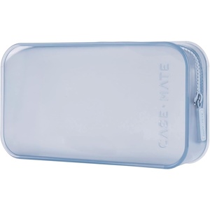 image:imageCaseMate Jelly Makeup Bag  Waterproof Zipper Pouch  Stardust Twinkle  Travel Makeup and Toiletry Bag for Women  Small Cosmetic Makeup OrganizerCase for Hair Accessories and Daily EssentialsCarolina Blue