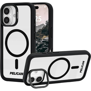 image:imagePelican Protector iPhone 17 Pro Case with Camera Stand  Clear  Rugged MagSafe Phone Case with 16ft MilitaryGrade Drop Protection  Heavy Duty Magnetic Phone Cover for iPhone 17 ProClear  Stand