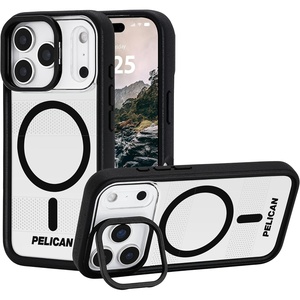 image:imagePelican Protector iPhone 17 Pro Case with Camera Stand  Clear  Rugged MagSafe Phone Case with 16ft MilitaryGrade Drop Protection  Heavy Duty Magnetic Phone Cover for iPhone 17 ProClear  Stand  Pro