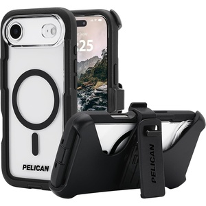 image:imagePelican Protector iPhone 17 Pro Case with Camera Stand  Clear  Rugged MagSafe Phone Case with 16ft MilitaryGrade Drop Protection  Heavy Duty Magnetic Phone Cover for iPhone 17 ProClear  Air