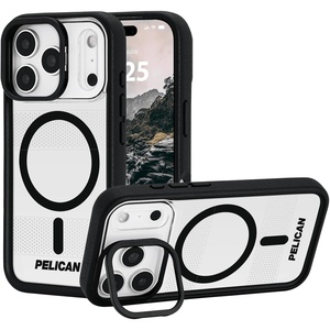 image:imagePelican Protector iPhone 17 Pro Case with Camera Stand  Clear  Rugged MagSafe Phone Case with 16ft MilitaryGrade Drop Protection  Heavy Duty Magnetic Phone Cover for iPhone 17 ProClear  Stand  Pro Max