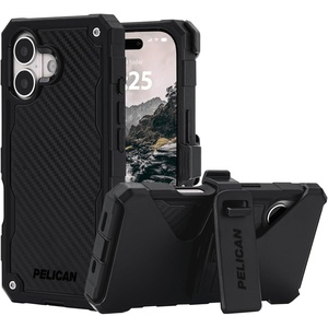 image:imagePelican Protector iPhone 17 Pro Case with Camera Stand  Clear  Rugged MagSafe Phone Case with 16ft MilitaryGrade Drop Protection  Heavy Duty Magnetic Phone Cover for iPhone 17 ProCarbon