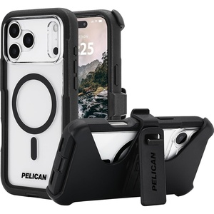 image:imagePelican Protector iPhone 17 Pro Case with Camera Stand  Clear  Rugged MagSafe Phone Case with 16ft MilitaryGrade Drop Protection  Heavy Duty Magnetic Phone Cover for iPhone 17 ProVoyager  Clear  Pro