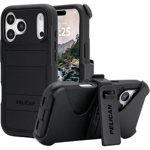 image:imagePelican Protector iPhone 17 Pro Case with Camera Stand  Clear  Rugged MagSafe Phone Case with 16ft MilitaryGrade Drop Protection  Heavy Duty Magnetic Phone Cover for iPhone 17 ProVoyager  Black  Pro Max