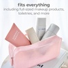 image:imageCaseMate Jelly Makeup Bag  Waterproof Zipper Pouch  Midnight BlackBallet Pink Twinkle